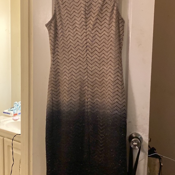 Sunny black and brown dress plain but dressy - Picture 7 of 8